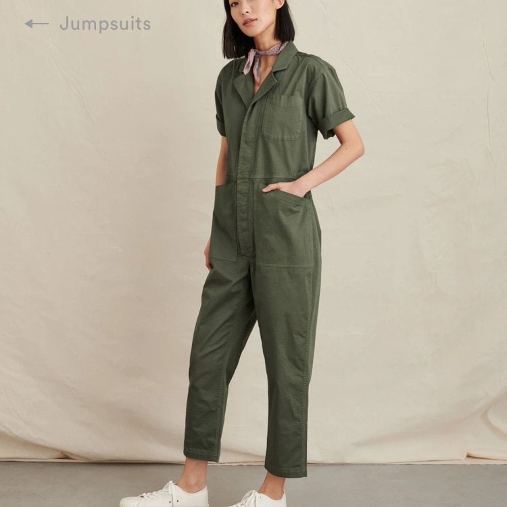 Cream Alex Mill Jumpsuit